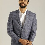 Indian Terrain Checked Single Breasted Casual Blazer