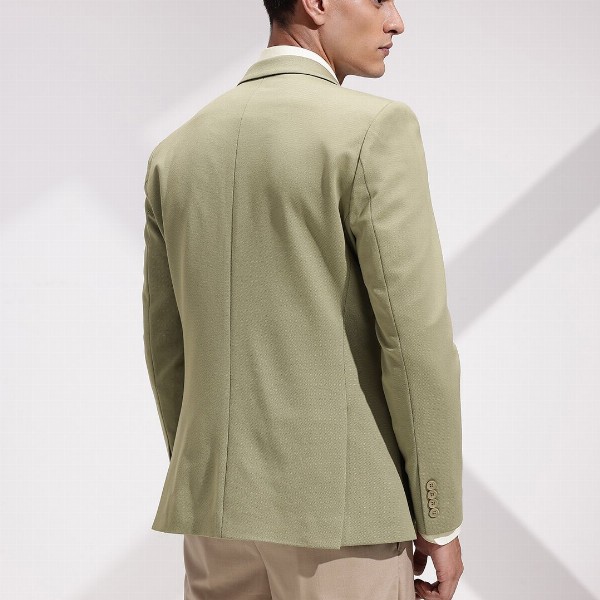 INVICTUS Slim Fit Self-Design Semiformal Blazers