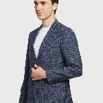 ColorPlus Redloop Power Blazers Checked Single-Breasted Regular Fit Formal Blazer