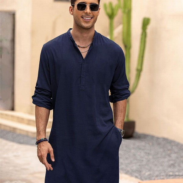 Anouk Men Solid Long Kurta