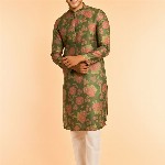 Diwas by Manyavar Men Floral Printed Kurta