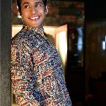 Shasak Ethnic Motifs Printed Kantha Work Mandarin Collar Straight Kurta