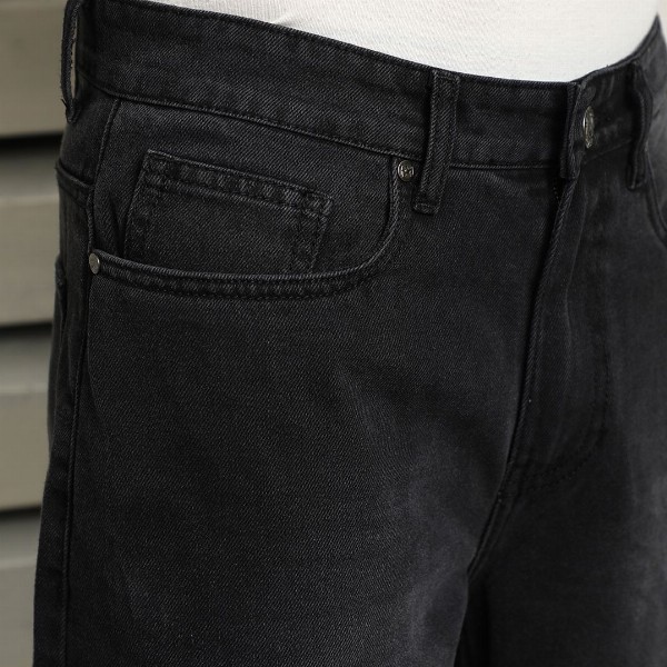 High Star Men Relaxed Fit Mid-Rise Mildly Distressed Light Fade Jeans