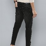 Mast & Harbour Men Black Slim Tapered Fit Mid-Rise Clean Look Stretchable Jeans