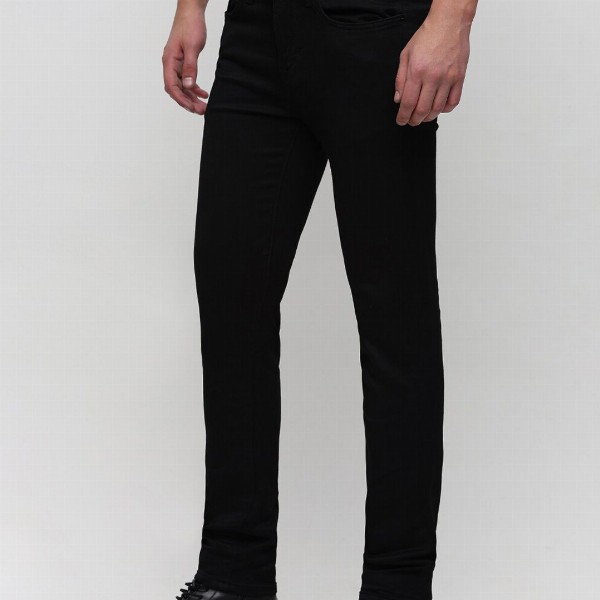 SELECTED Men Slim Fit Mid Rise Clean Look Dark Shade Stretchable Jeans