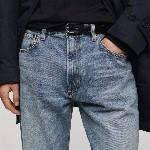 MANGO MAN Straight Fit Faded Jeans