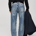 MANGO MAN Straight Fit Faded Jeans