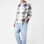 Urbano Fashion Men's Ice Blue Loose Baggy Fit Washed Jeans Non-Stretchable