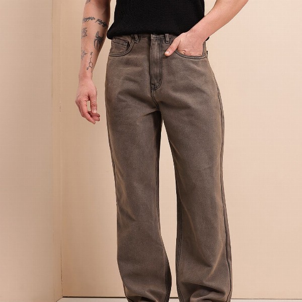 Mast & Harbour Men Relaxed Fit Mid-Rise Jeans