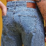 HERE&NOW Men Graphic Print Mid-Rise Pure Cotton Baggy Fit Jeans