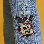 HERE&NOW Men Graphic Print Mid-Rise Pure Cotton Baggy Fit Jeans