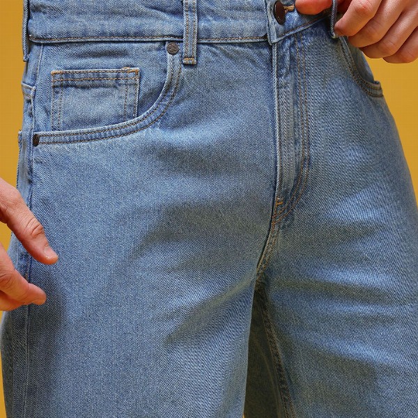 HERE&NOW Men Graphic Print Mid-Rise Pure Cotton Baggy Fit Jeans