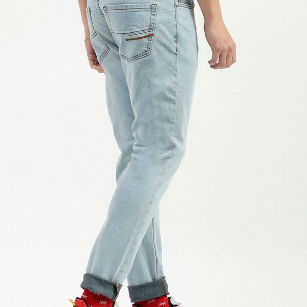 United Colors of Benetton Men Mid-Rise Slim Fit Heavy Fade Jeans