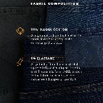 Andamen Men Casual Twill Woven Special Dye Wash Effect Straight Jeans