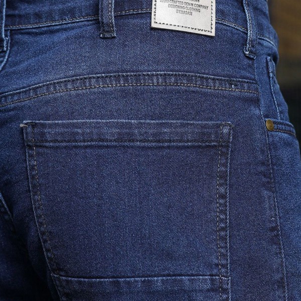 HJ HASASI Men Bootcut High-Rise Light Fade Acid Wash Stretchable Jeans