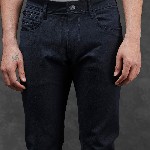 RARE RABBIT Men Cordon Dark Wash Stretchable Jeans