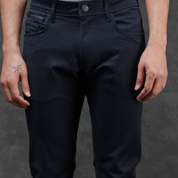RARE RABBIT Men Cordon Dark Wash Stretchable Jeans