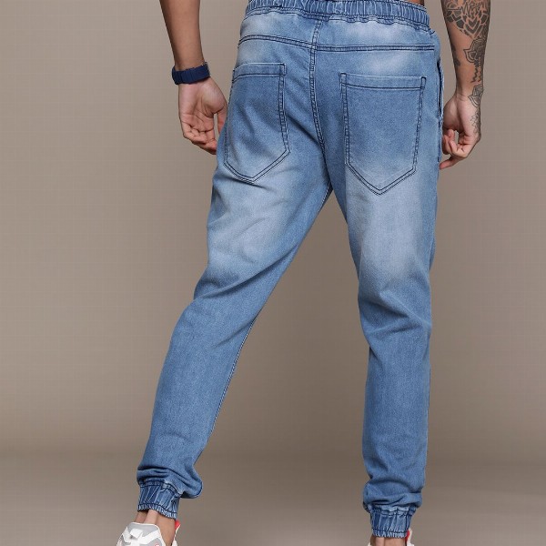 Roadster Men Jogger Light Fade Stretchable Jeans