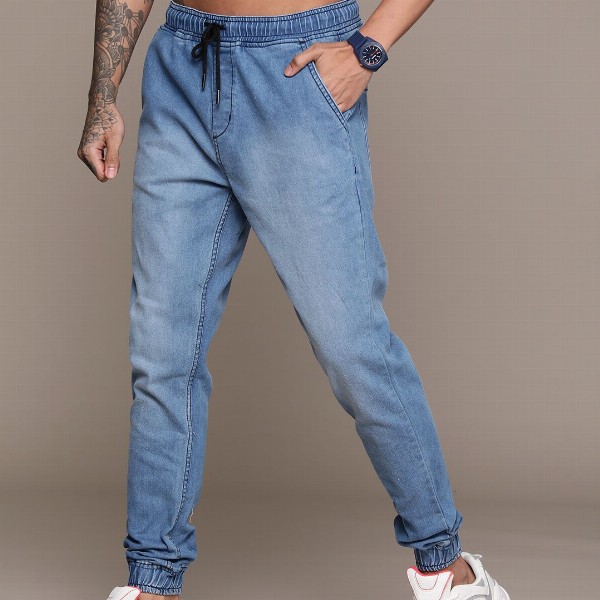 Roadster Men Jogger Light Fade Stretchable Jeans