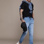 Roadster Men Jogger Light Fade Stretchable Jeans