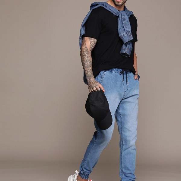 Roadster Men Jogger Light Fade Stretchable Jeans