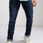 HIGHLANDER Men Blue Slim Fit Mid-Rise Clean Look Stretchable Jeans