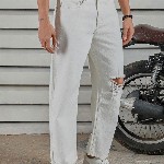 High Star Men relaxed fit heavy distress jeans