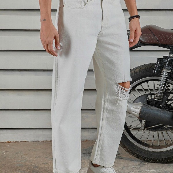 High Star Men relaxed fit heavy distress jeans