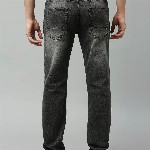 HERE&NOW Men Grey Smart Heavy Fade Clean Look Stretchable Jeans