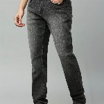 HERE&NOW Men Grey Smart Heavy Fade Clean Look Stretchable Jeans