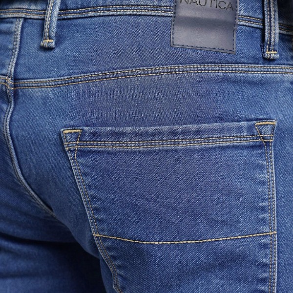 Nautica Men Active Flex Slim Fit Mid-Rise Jeans