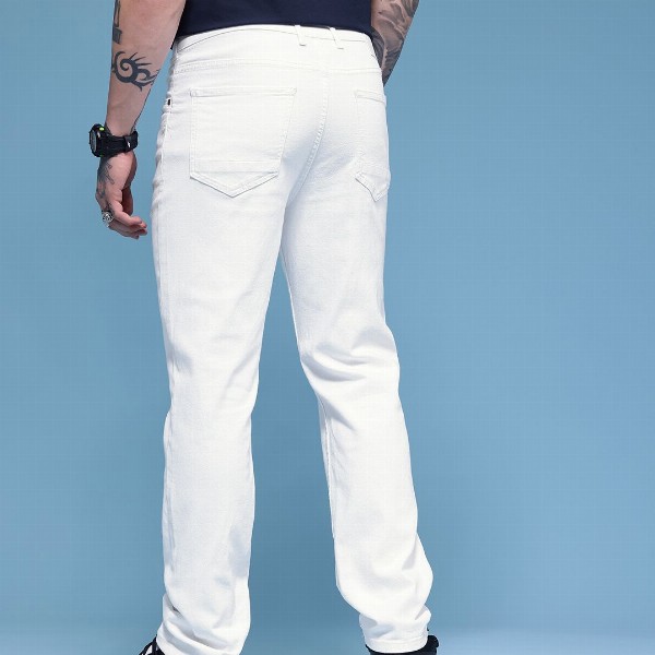 HERE&NOW Men Regular Fit Mid-Rise Stretchable Jeans