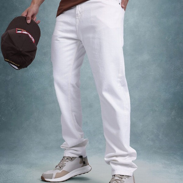 The Roadster Life Co. Men Mid-Rise Pure Cotton Regular Fit Jeans