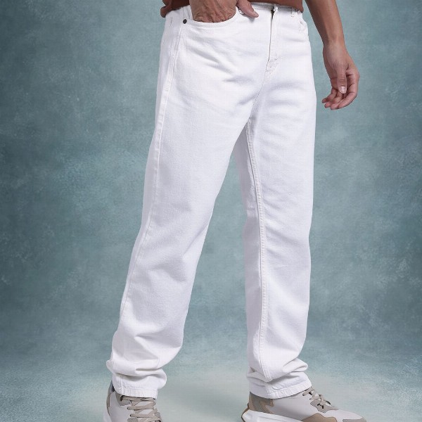 The Roadster Life Co. Men Mid-Rise Pure Cotton Regular Fit Jeans