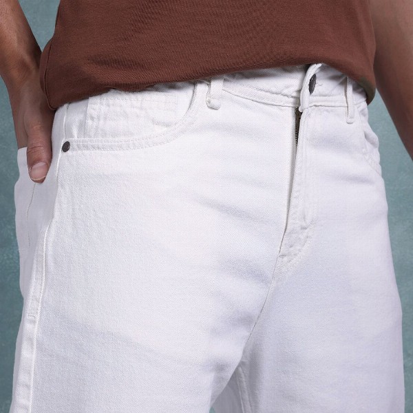 The Roadster Life Co. Men Mid-Rise Pure Cotton Regular Fit Jeans