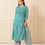 NUD Women Ethnic Motifs Printed Daily Cotton A-Line Kurta