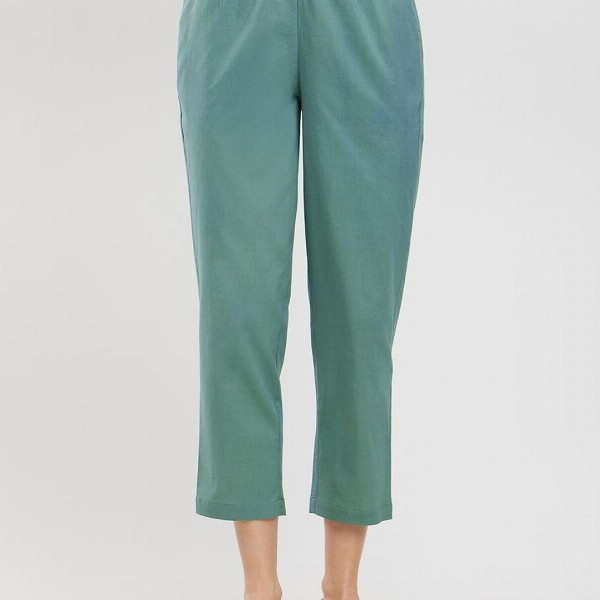 Pink Fort Women Printed Regular Pure Cotton Kurta with Trousers