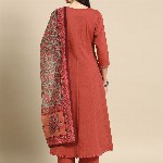 anayna  Anarkali Pure Cotton Kurta With Trousers & Dupatta