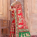 CRAFTYSTYLES Kalamkari Silk Blend Saree