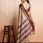 SGF11 Ethnic Motifs Woven Design Zari Kanjeevaram Silk Saree