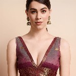 SGF11 Ethnic Motifs Woven Design Zari Kanjeevaram Silk Saree