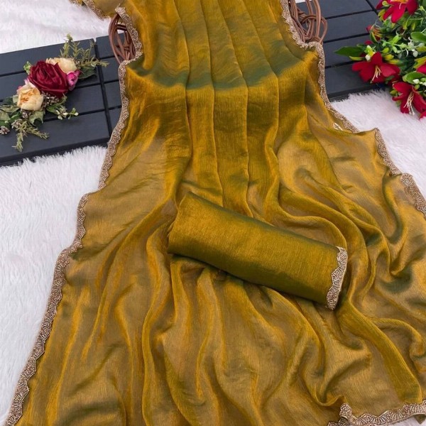 BAESD Beads and Stones  Banarasi Saree