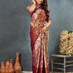 Tankori Woven Design Zari Pure Silk Dharmavaram Saree