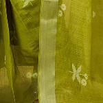 Mitera Ethnic Motifs Pure Linen Ready to Wear Saree