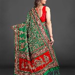 CRAFTYSTYLES Ethnic Motifs Zari Silk Blend Saree