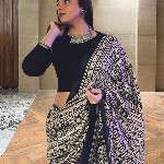 KALINI Ethnic Motifs Printed Saree