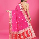 CRAFTYSTYLES Woven Design Zari Pure Chiffon Banarasi Saree