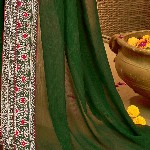 Mitera Pure Georgette Saree With Blouse Piece