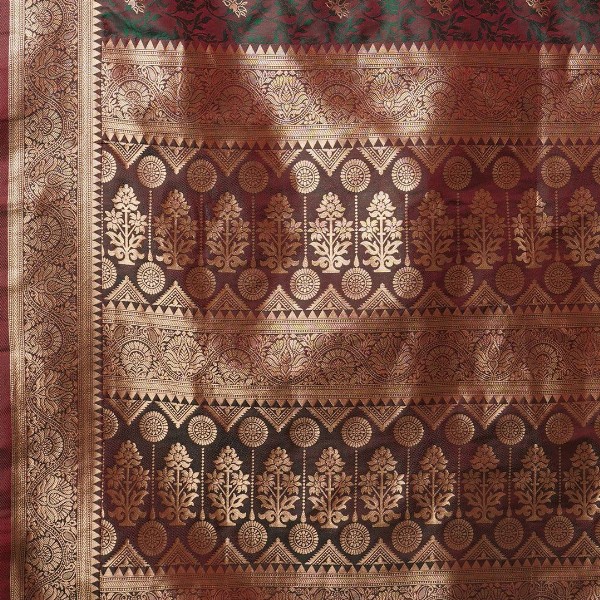 Anouk Woven Design Zari Banarasi Saree