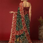 KALINI Bandhani Print Zari Pure Georgette Bandhani Saree